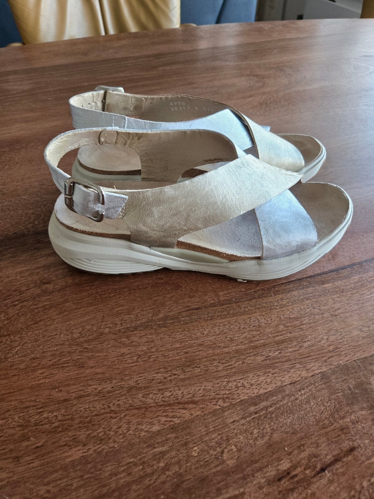 xsensible sandalen leer, Ophalen of Verzenden, Gedragen, Sandalen of Muiltjes