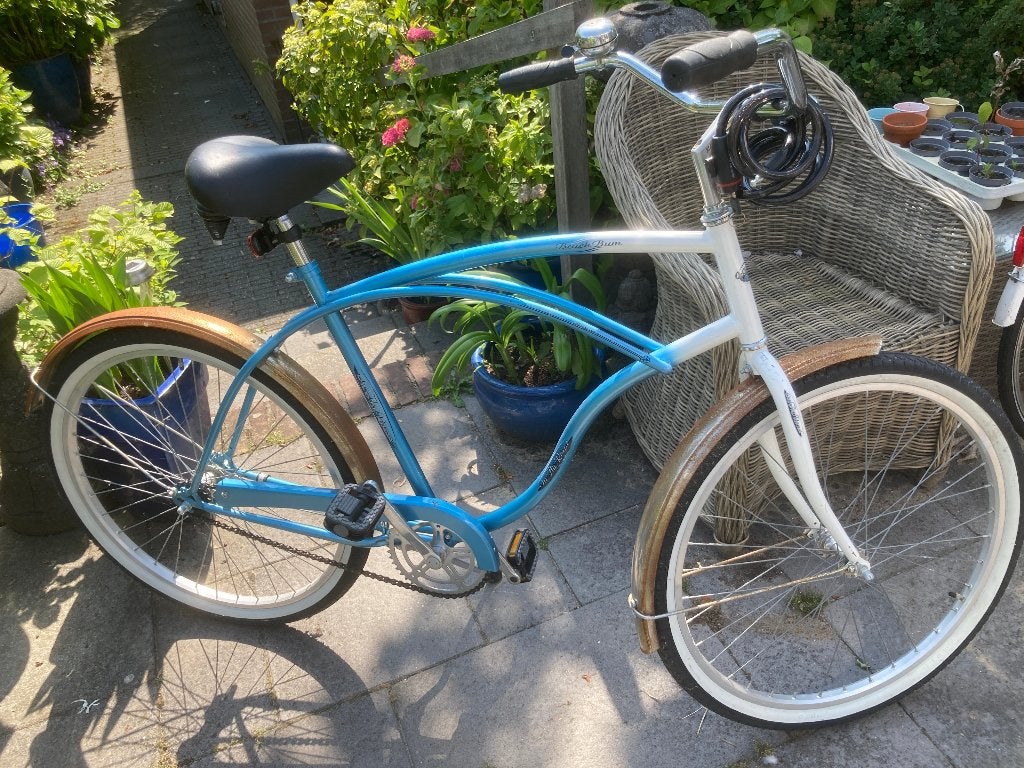 T.K. Stoere Jongensfiets in goede en nette staat., Ophalen, Gebruikt, Terugtraprem, 26 inch of meer