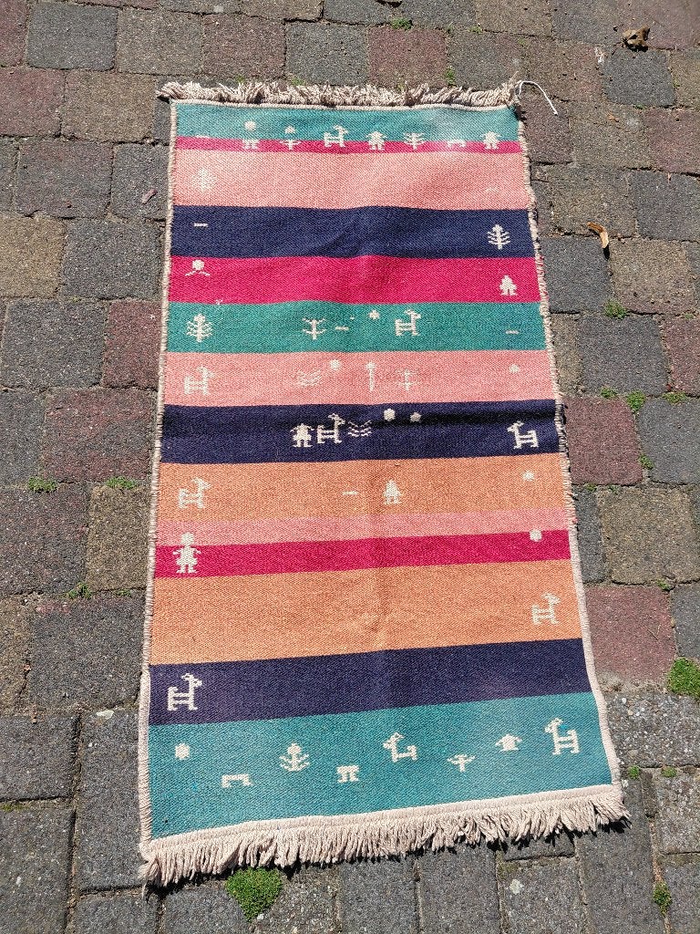 Oosters tapijt, Kelim loper, lxb = 116x62 cm., Verzenden