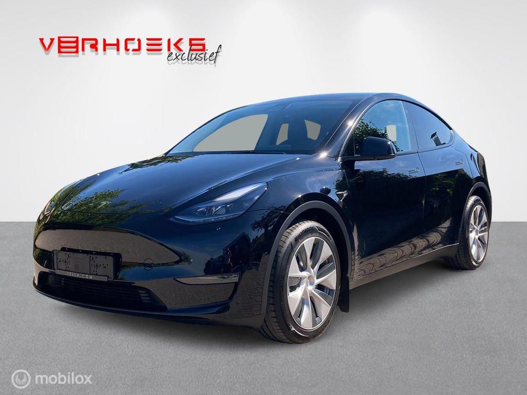 Tesla Model Y Long Range Dual Motor + Trekhaak! BTW!, Automaat, Gebruikt, Zwart, Zwart
