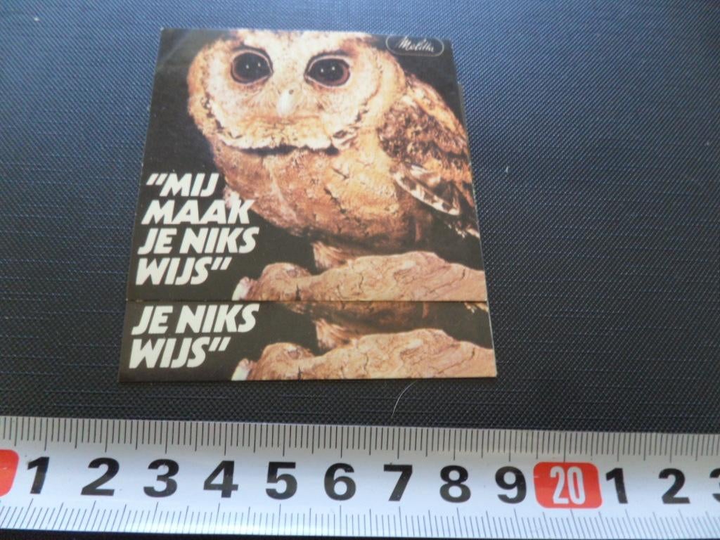 sticker Melitta Mij maak je niets wijs  UIL, Verzamelen, Ophalen, Zo goed als nieuw