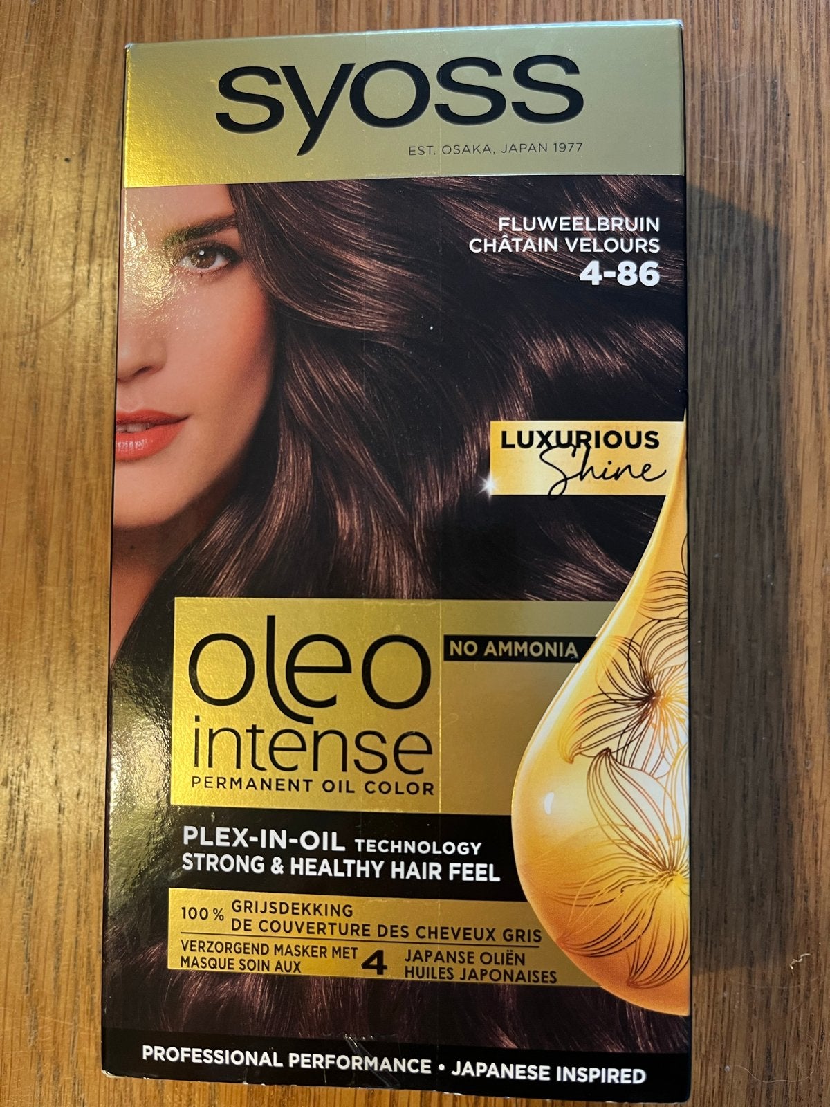 Nieuwe Syoss Oleo Intense Haarverf Fluweelbruin 4-86, Ophalen of Verzenden, Nieuw, Overige typen