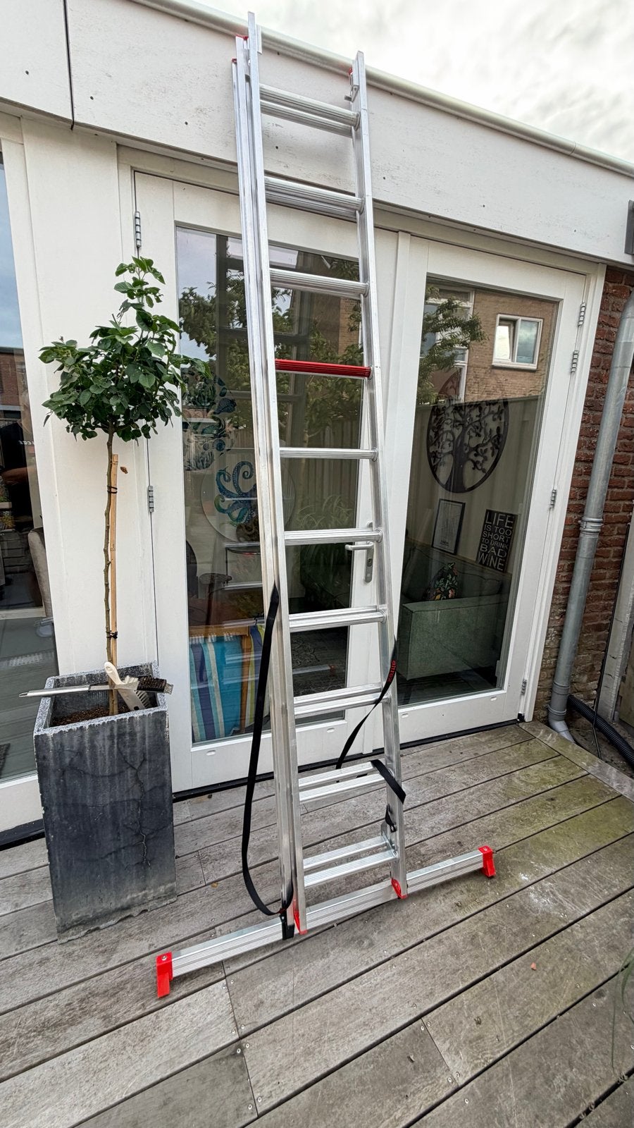 Altrex 2050 ladder, 2x10 zi goed als nieuw, Ophalen, Zo goed als nieuw, 4 meter of meer