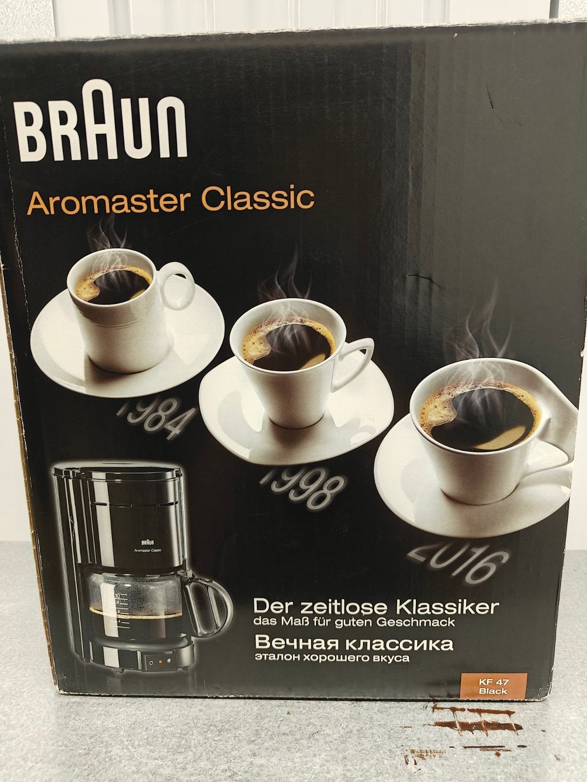 Koffiezetapparaat, Ophalen, Gebruikt