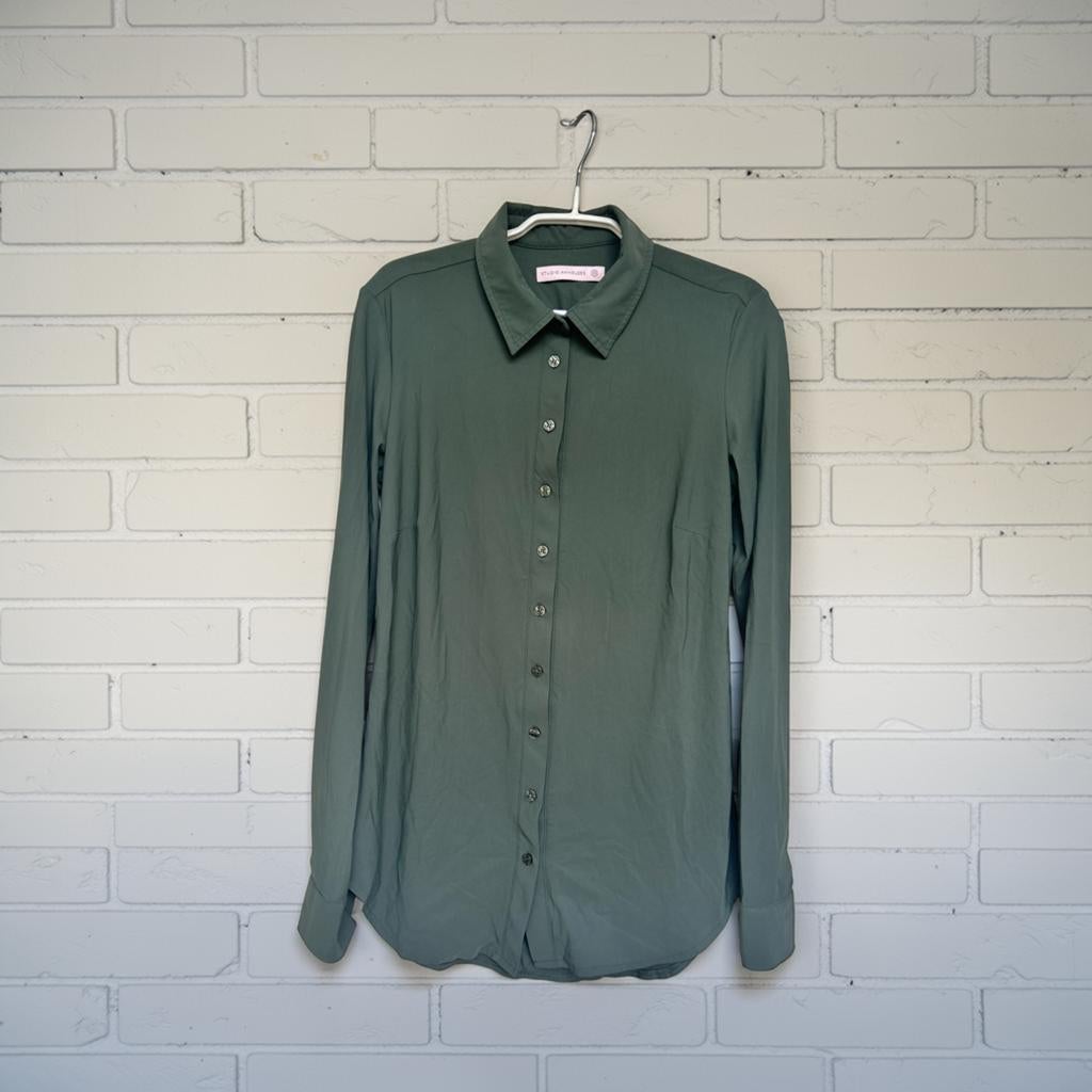 Studio Anneloes Blouse XS Olijf Groen Basic Casual Poppy, Studio Anneloes, Sa, Ophalen of Verzenden, Zo goed als nieuw