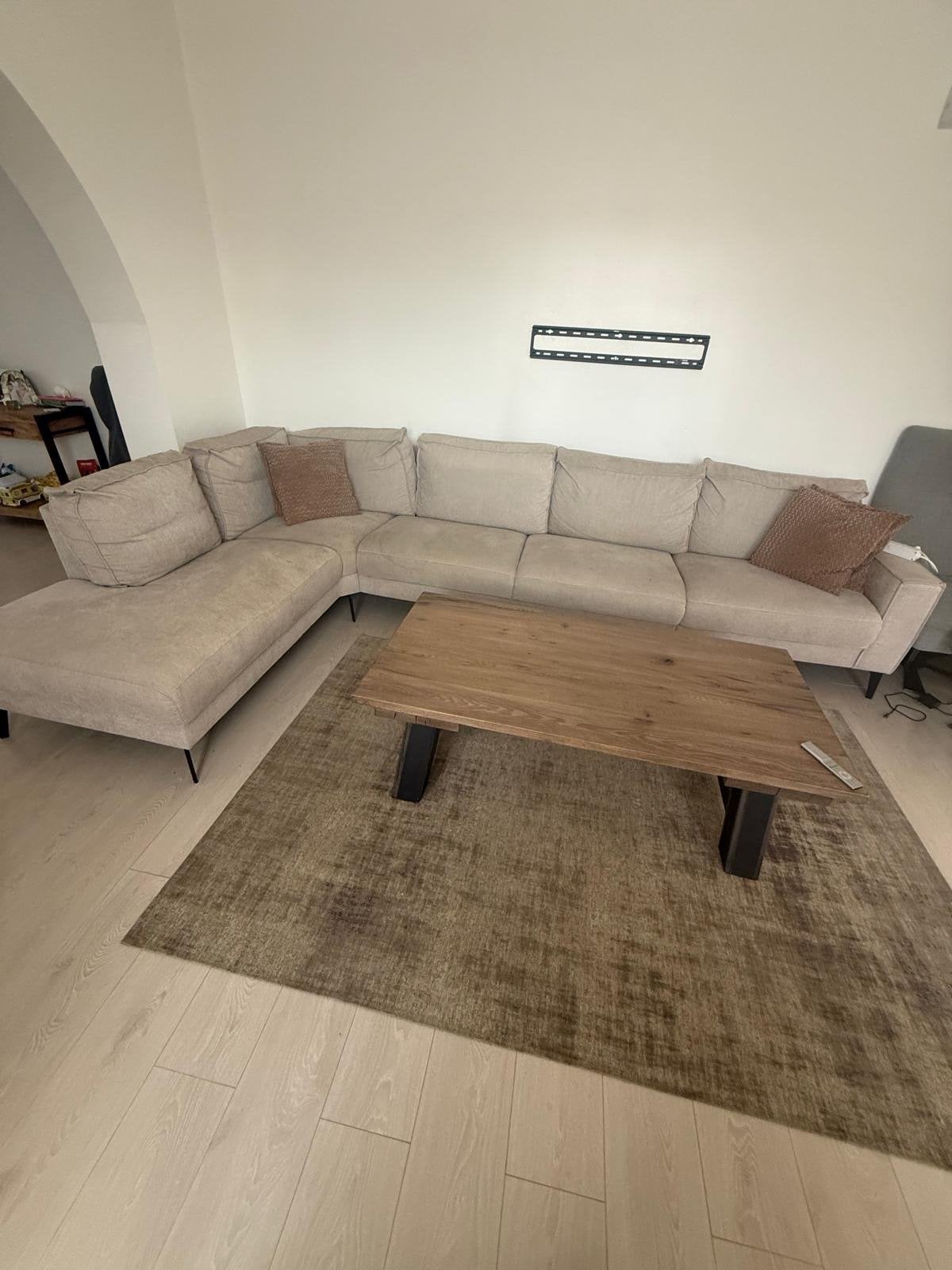 Comfortabele Hoekbank - Zo goed als nieuw, Ophalen, 100 tot 125 cm, Hoekbank, 300 cm of meer