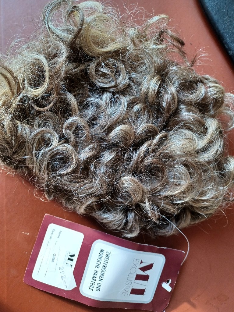 Nieuw Damespruik Krul Pruik Krullen kanekalon Blond/Bruin, Ophalen of Verzenden, Nieuw, Pruik of Haarverlenging