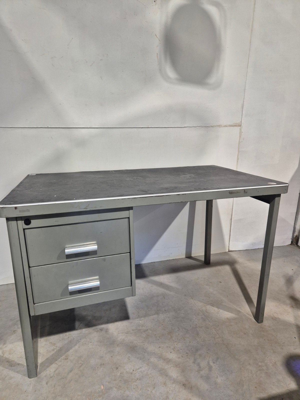 vintage asmeta industrieel bureau, Gebruikt, Onbekend, Ophalen of Verzenden, Onbekend