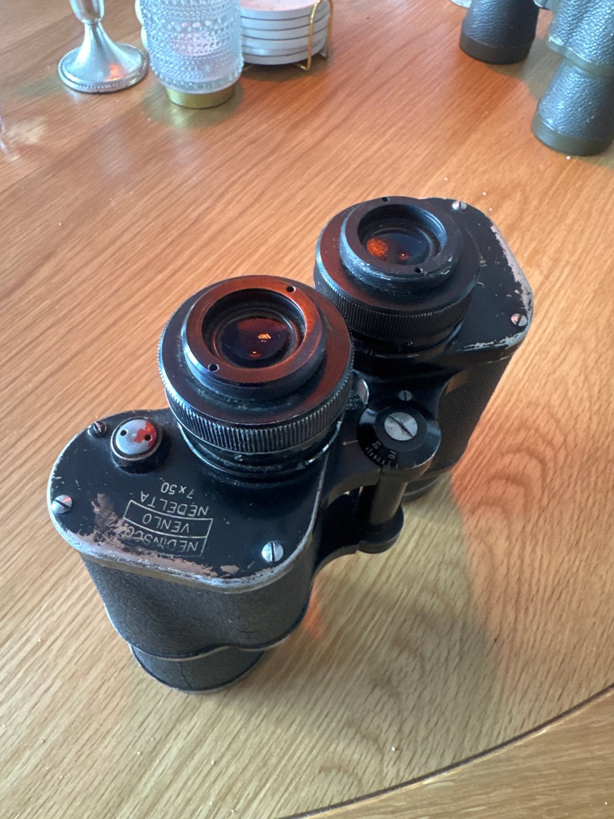 Nedinsco Verrekijker 7x50 - Serie 4381, Ophalen, Gebruikt, Minder dan 8x, Porro (met knik)