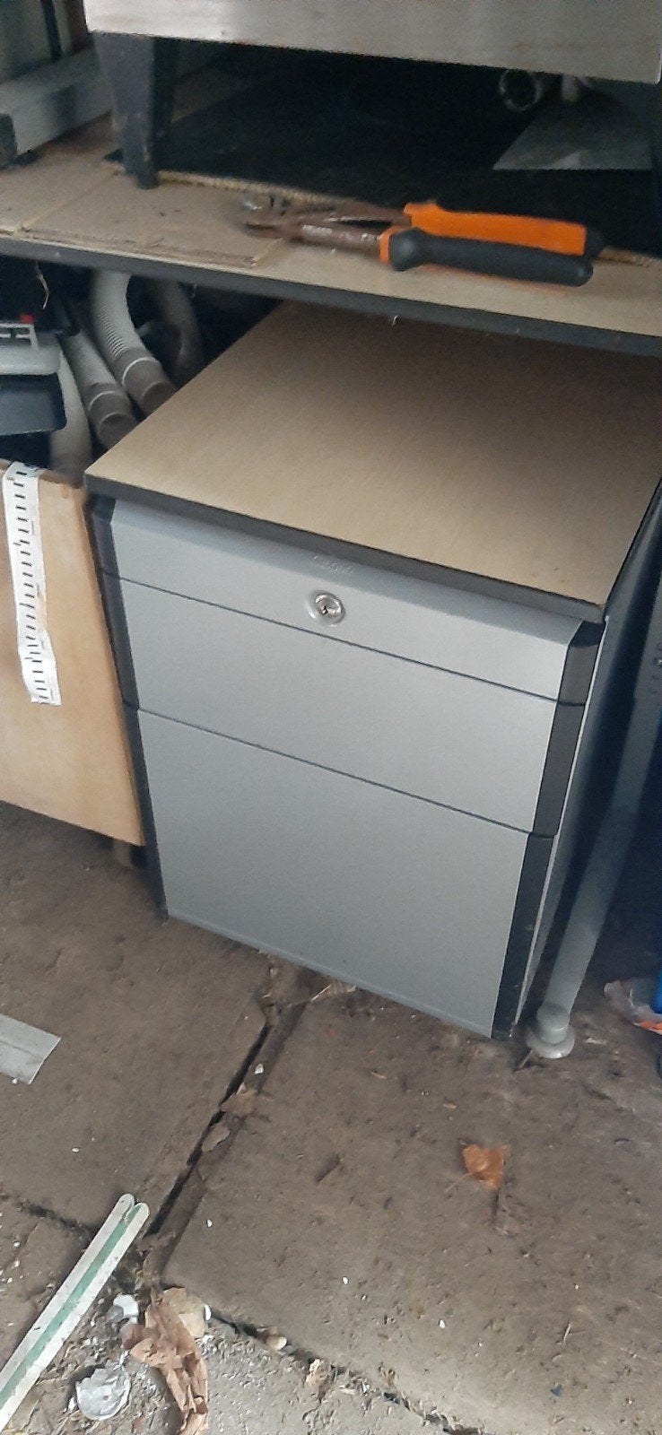 Bureau ladenkast Gispen, Ophalen, 50 tot 100 cm, Minder dan 100 cm, Metaal