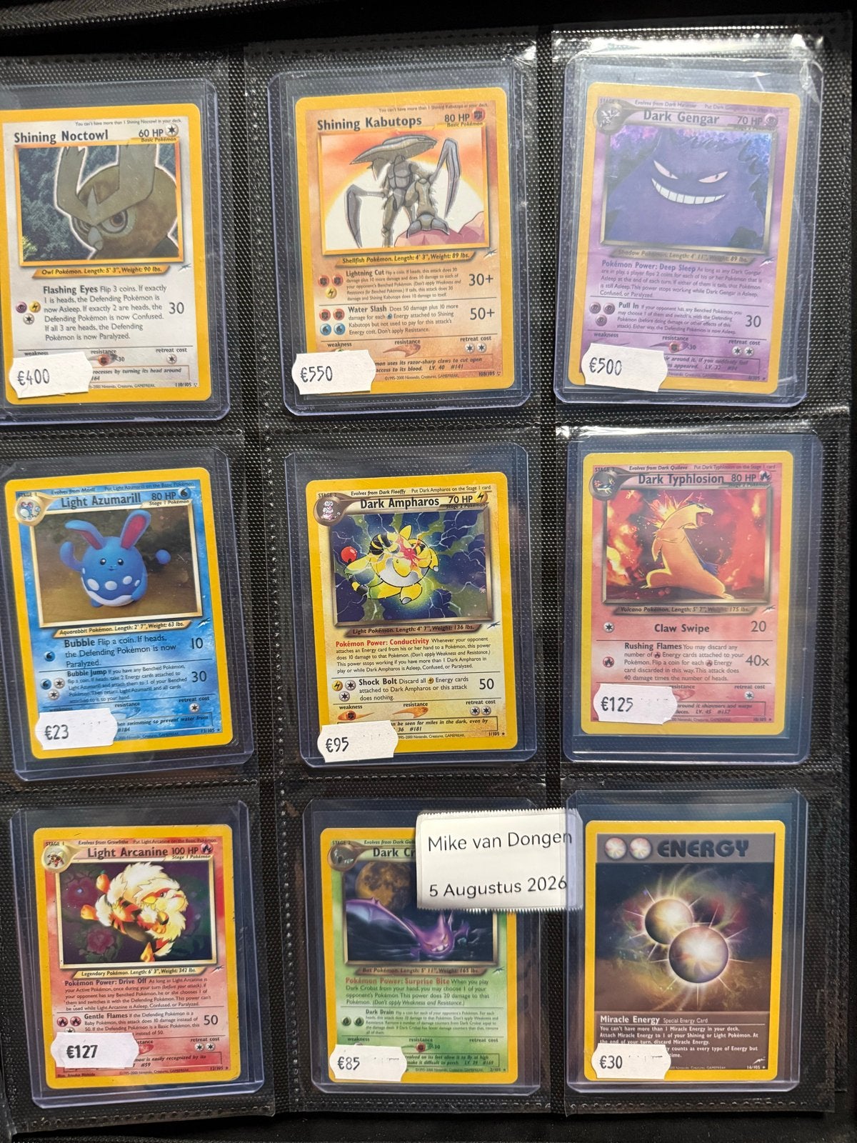 Pokémon Neo Series, Ophalen of Verzenden, Gebruikt, Meerdere kaarten, Foil