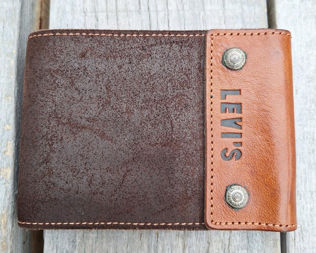 Levi's Vintage Leren Portemonnee - Bruin, Nieuw, Ophalen, Overige merken, Leer