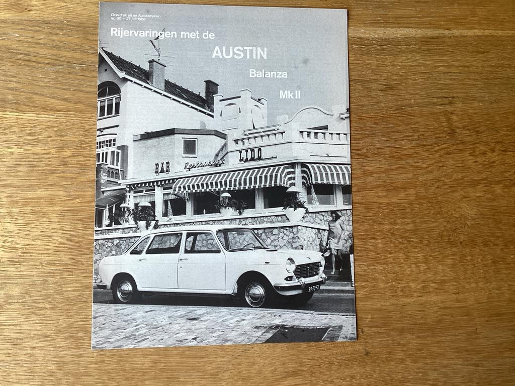 Austin Balanza MK II Autokampioen 1968, Ophalen of Verzenden, Overige merken