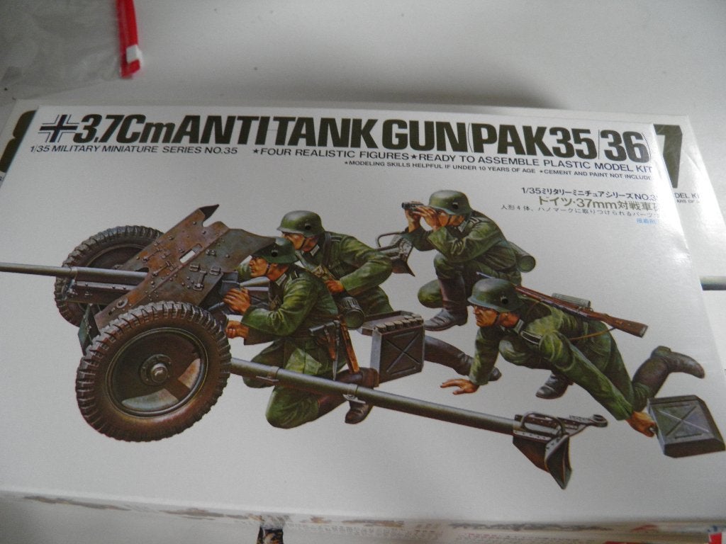 German 3,7 cm. geschut met bemanning WOII 1/35, 1:32 tot 1:50, Overige typen, Nieuw, Ophalen of Verzenden