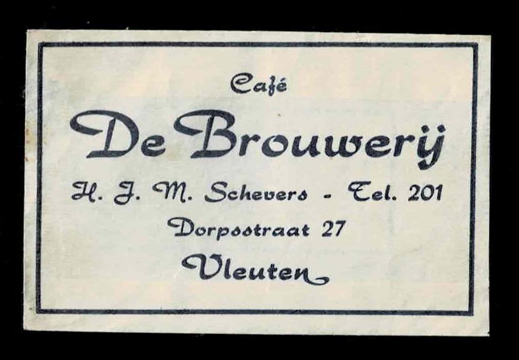 suikerzakje 1255 De Brouwerij Vleuten, Ophalen of Verzenden, Nederland