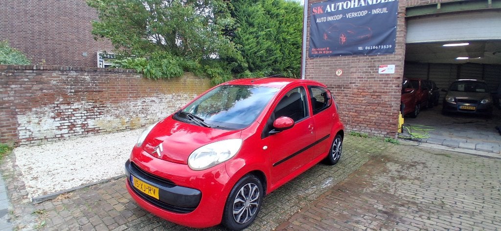 Citroën C1 1.0 5-DRS 2007 Rood I CARPLAY I AIRCO I E-RAMEN I, Voorwielaandrijving, 4 stoelen, C1, 68 pk