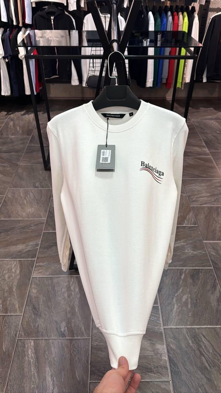Balenciaga Crewneck Sweater - Wit en Zwart, Ophalen of Verzenden, Nieuw, Overige maten, Wit
