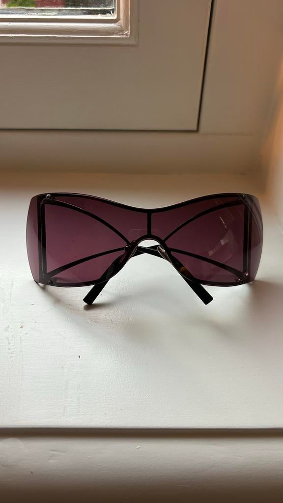 Vintage 90’s Dolce & Gabbana Zonnebril, Gebruikt, Zonnebril, Paars, Ophalen of Verzenden
