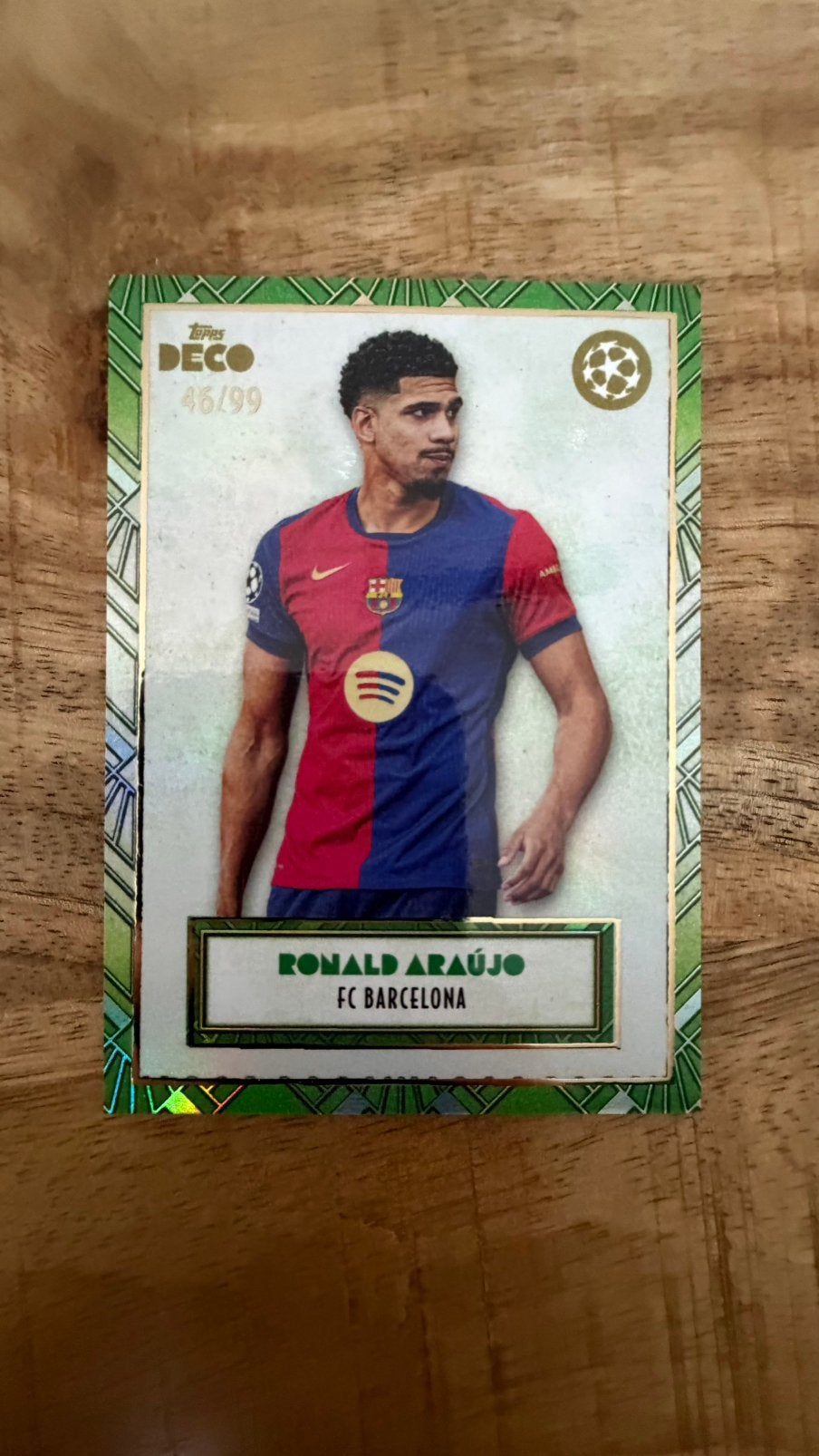Ronald Araujo /99 topps deco, Ophalen of Verzenden, Zo goed als nieuw, Buitenlandse clubs, Spelerskaart