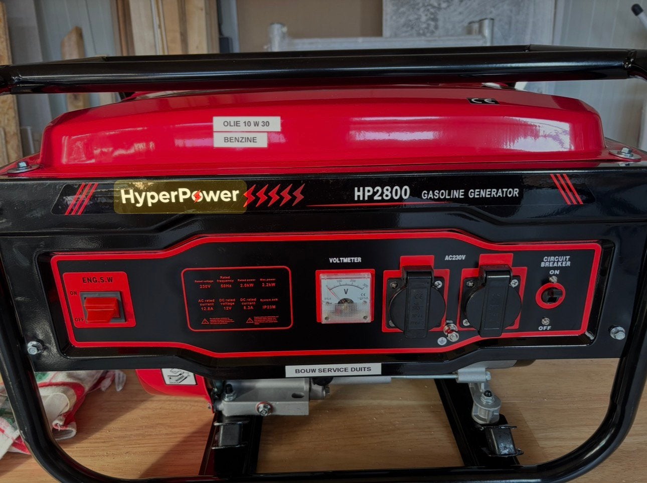 Hyper power aggregraat, Ophalen, Zo goed als nieuw, Minder dan 5 kVA, Benzine