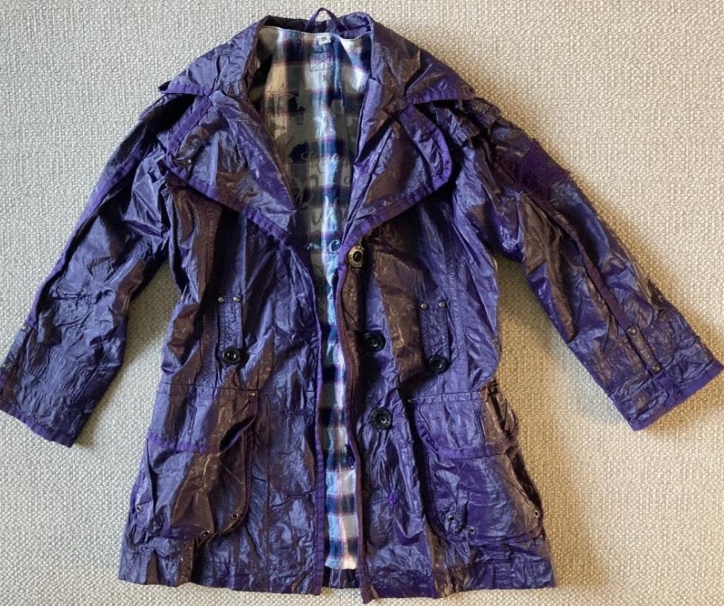 Reset donkerpaarse trenchcoat voor meisjes mt 116, Gebruikt, Reset, Meisje, Ophalen of Verzenden