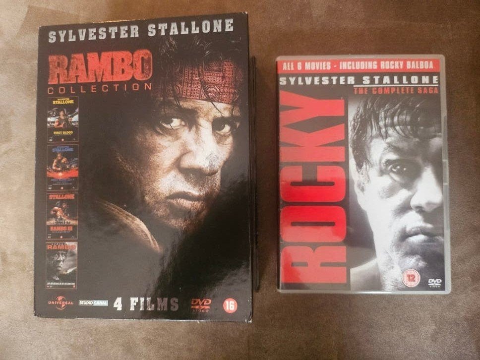 Rambo en Rocky Collectie (DVD) - 10 FILMS, Vanaf 16 jaar, Ophalen of Verzenden, Inclusief doosje, Gebruikt