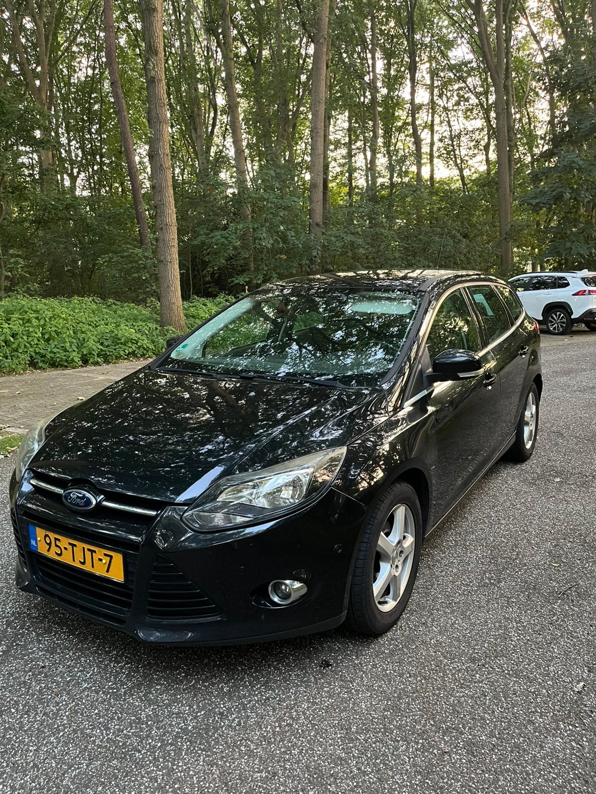 Ford Focus 1.6 Tdci 116pk Titanium Lease, Euro 5, Stof, 4 cilinders, Zwart