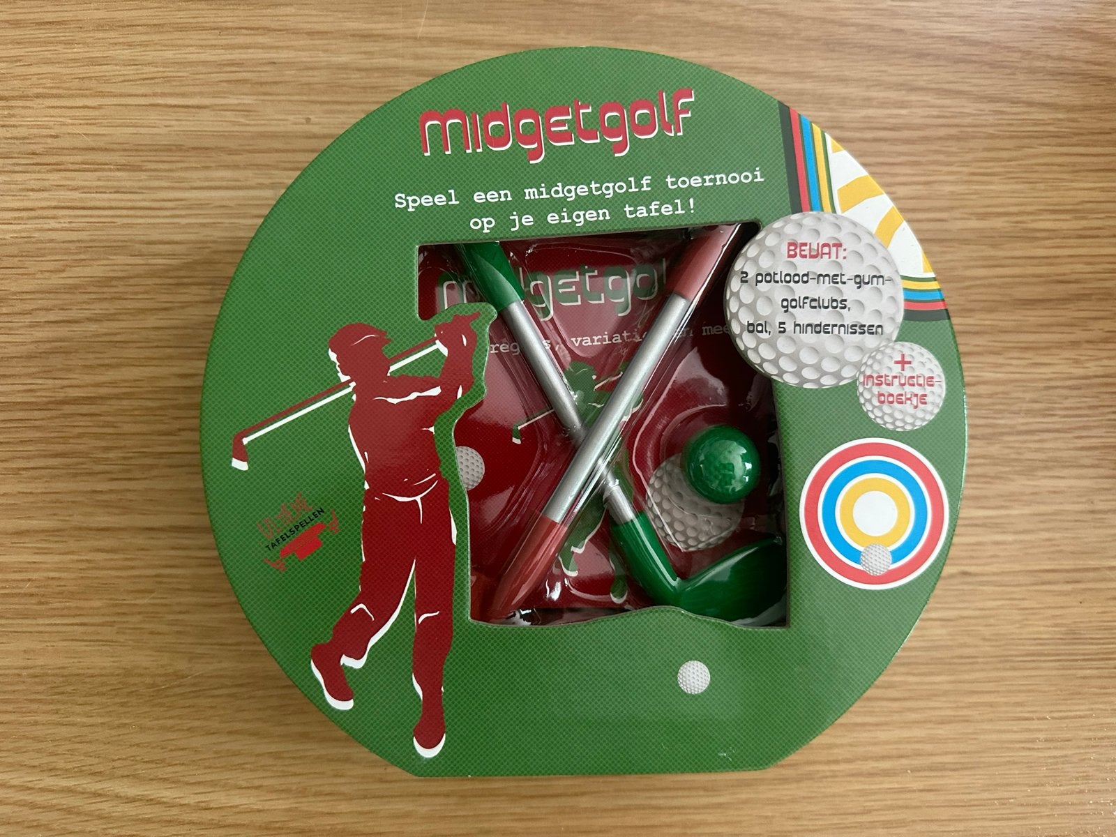 Midgetgolf Tafelspel - Speel een toernooi thuis!, Een of twee spelers, Ophalen, Gebruikt, Reisspel