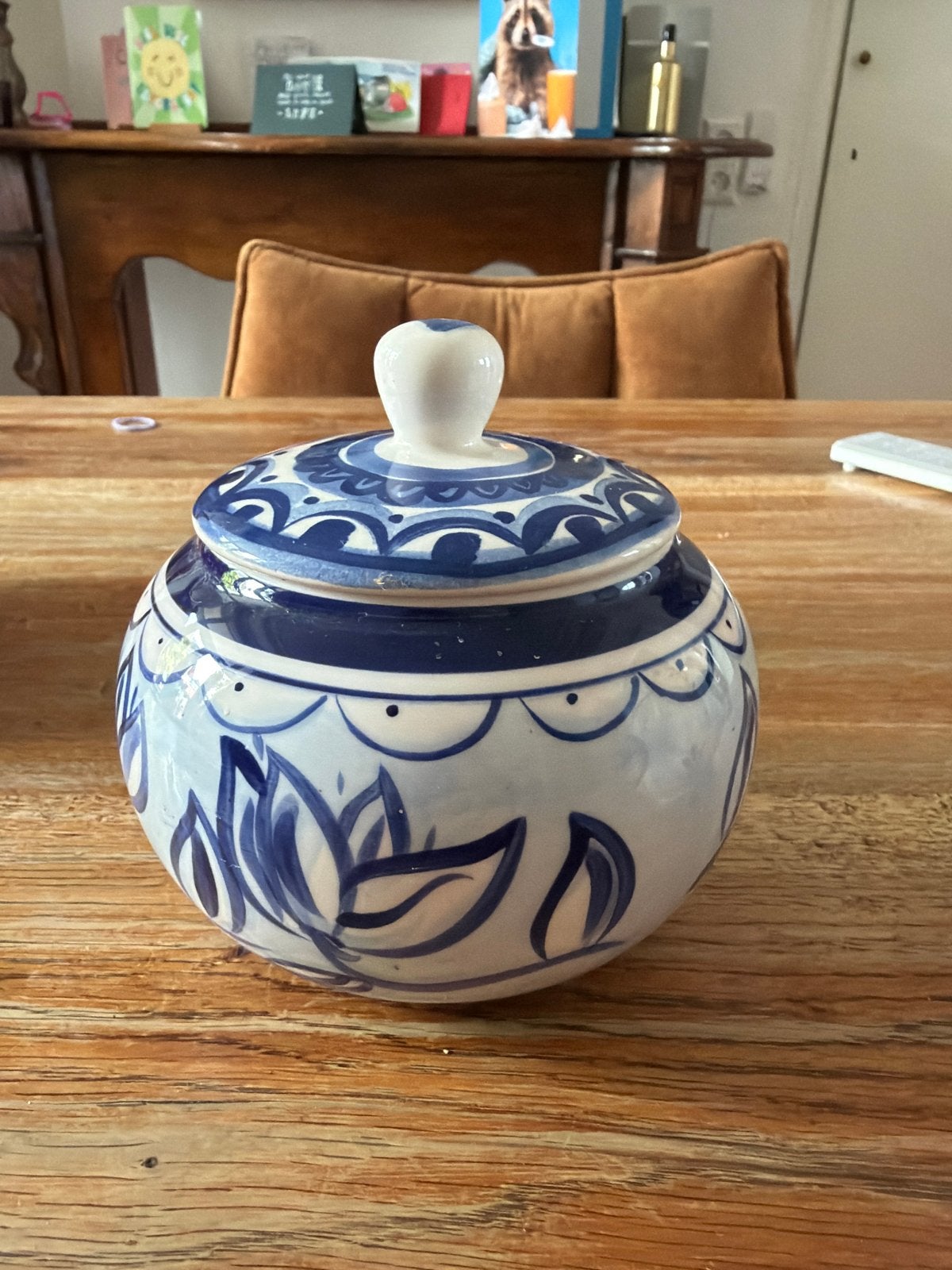 Blond Amsterdam Delfts Blond theepot en suikerpot, Verzenden, Keramiek, Zo goed als nieuw, Delftsblauw