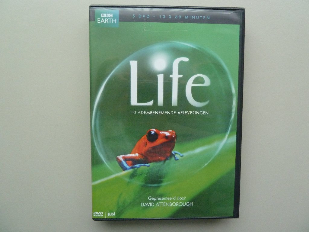 BBC Earth Life 5 dvd's = 10 adembenemende afleveringen, Alle leeftijden, Ophalen of Verzenden, Zo goed als nieuw, Overige genres