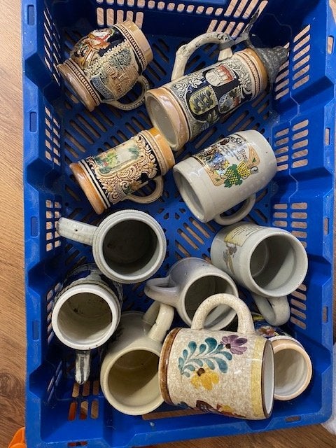Duitse bierpullen, Ophalen