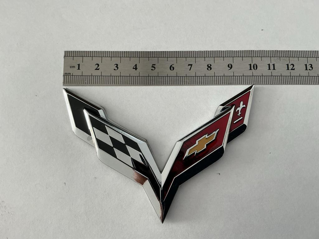 Corvette C8 Stingray Embleem Metaal, Ophalen of Verzenden, Zo goed als nieuw
