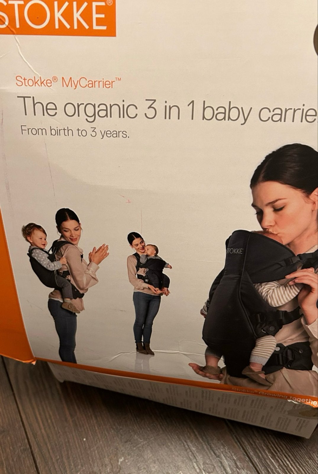 Stokke MyCarrier 3-in-1 draagzak - Organic, Kinderen en Baby's, Babydragers en Draagdoeken, Gebruikt, Buik, Rug of Zij, Draagzak