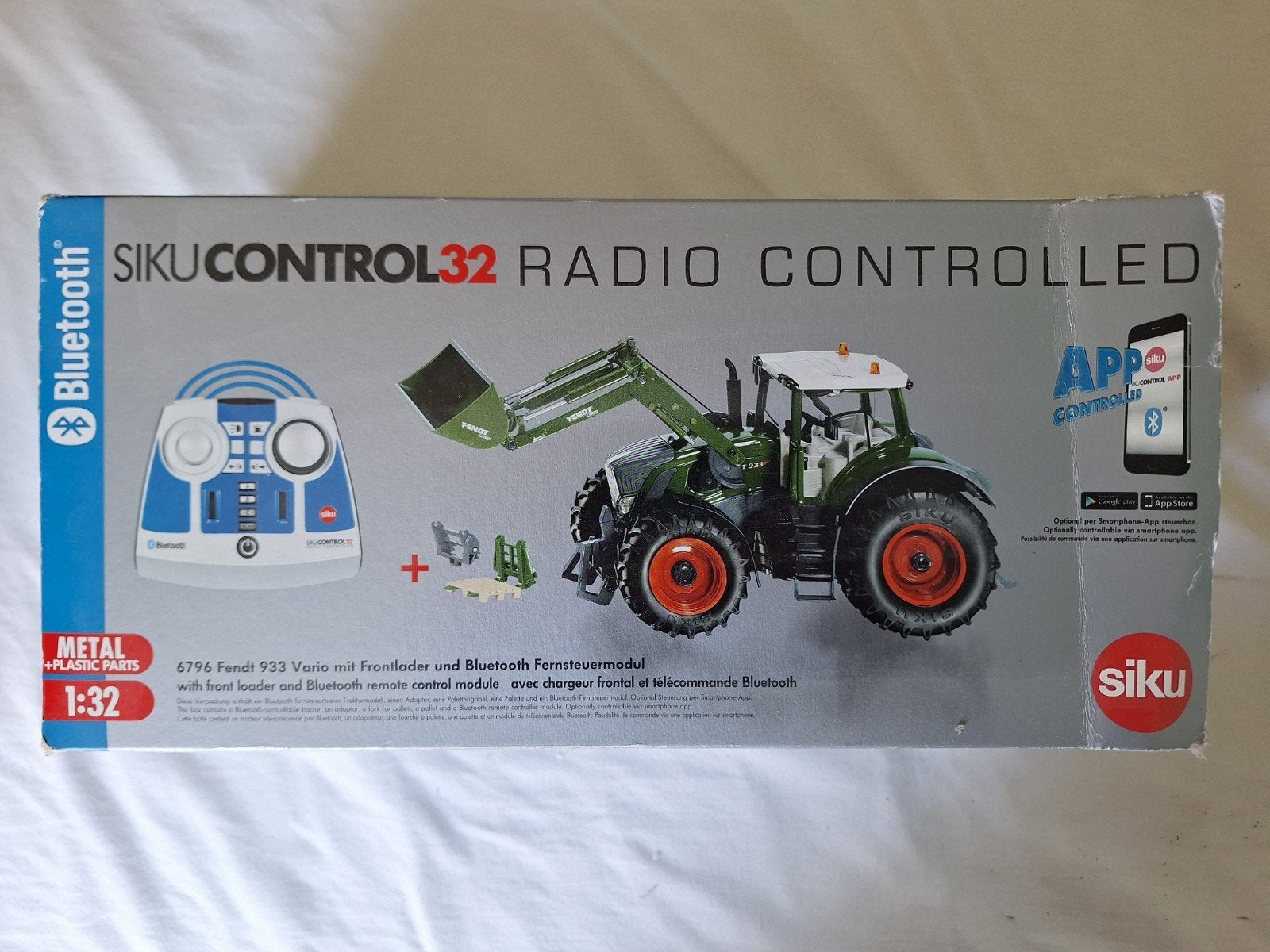 Siku Control Fendt, Voorlader, extra hulpstukken, NIEUWSTAAT, Elektro, Auto offroad, Ophalen of Verzenden, Zo goed als nieuw