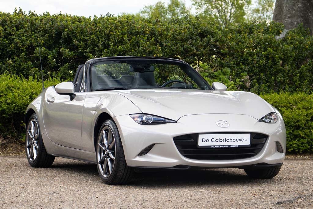 Mazda MX-5 ND 2.0l SkyActiv-G 184 GT-M Platinum Quartz Metal, 1998 cc, Achterwielaandrijving, Gebruikt, Zwart