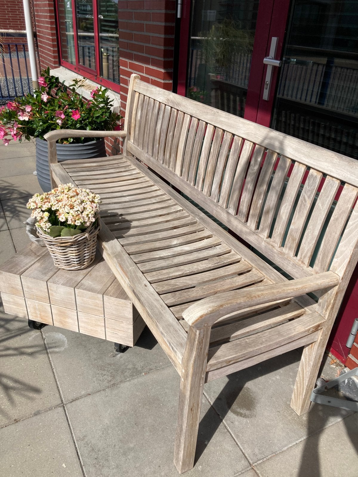Tuinbank teak, Tuin en Terras, Tuinbanken, Ophalen, Gebruikt, Teakhout