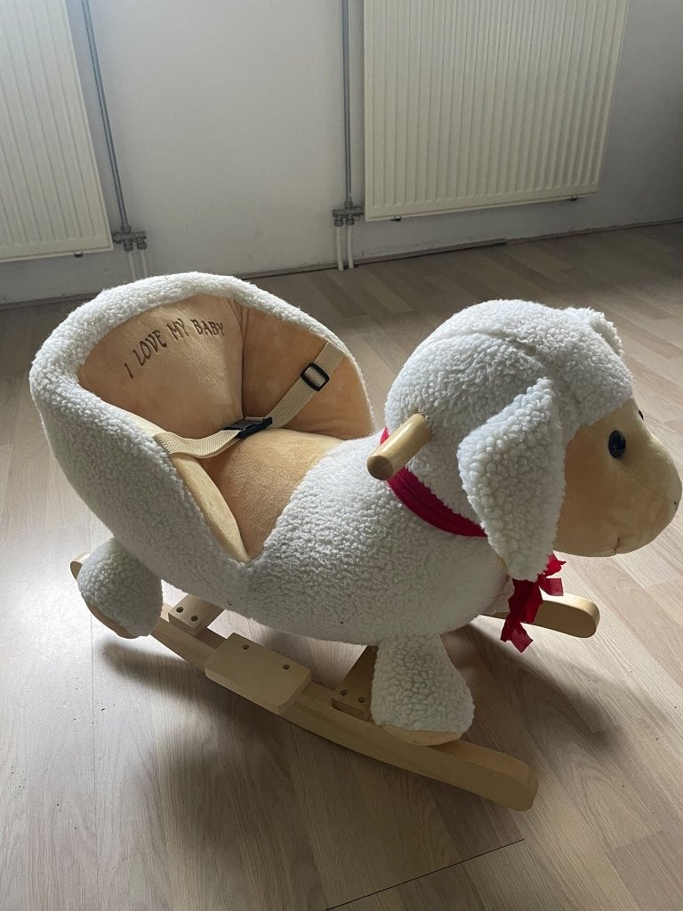 Hobbelpaard I love my baby Schaap, Ophalen, Zo goed als nieuw, Overige typen, Met geluid