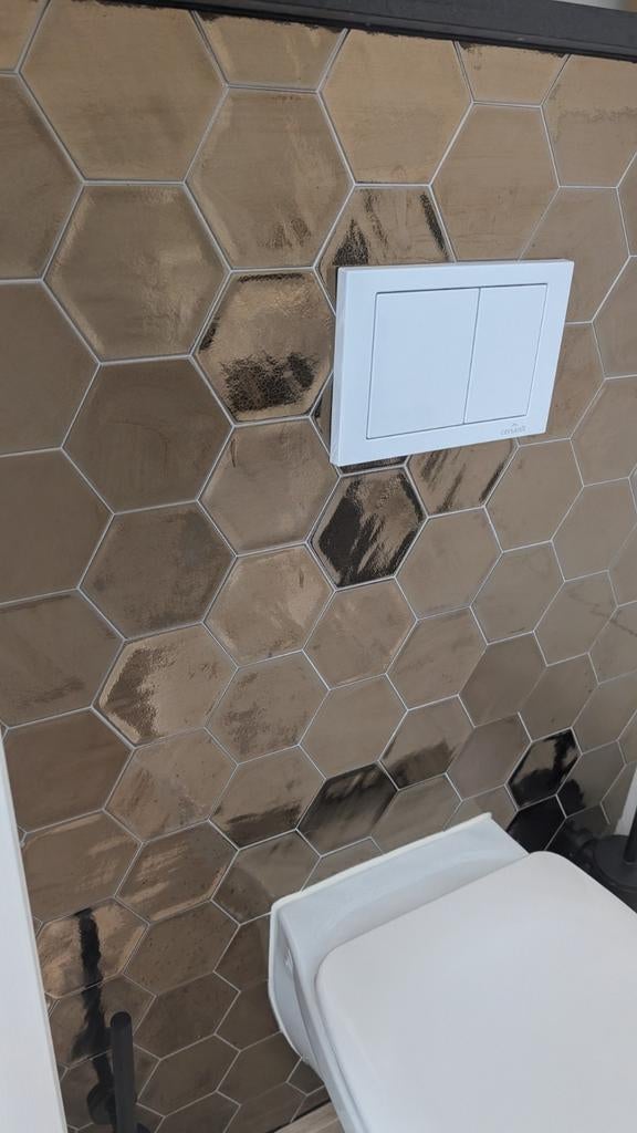 Hexagon tegels 16 stuks over, Doe-het-zelf en Verbouw, Tegels, Ophalen