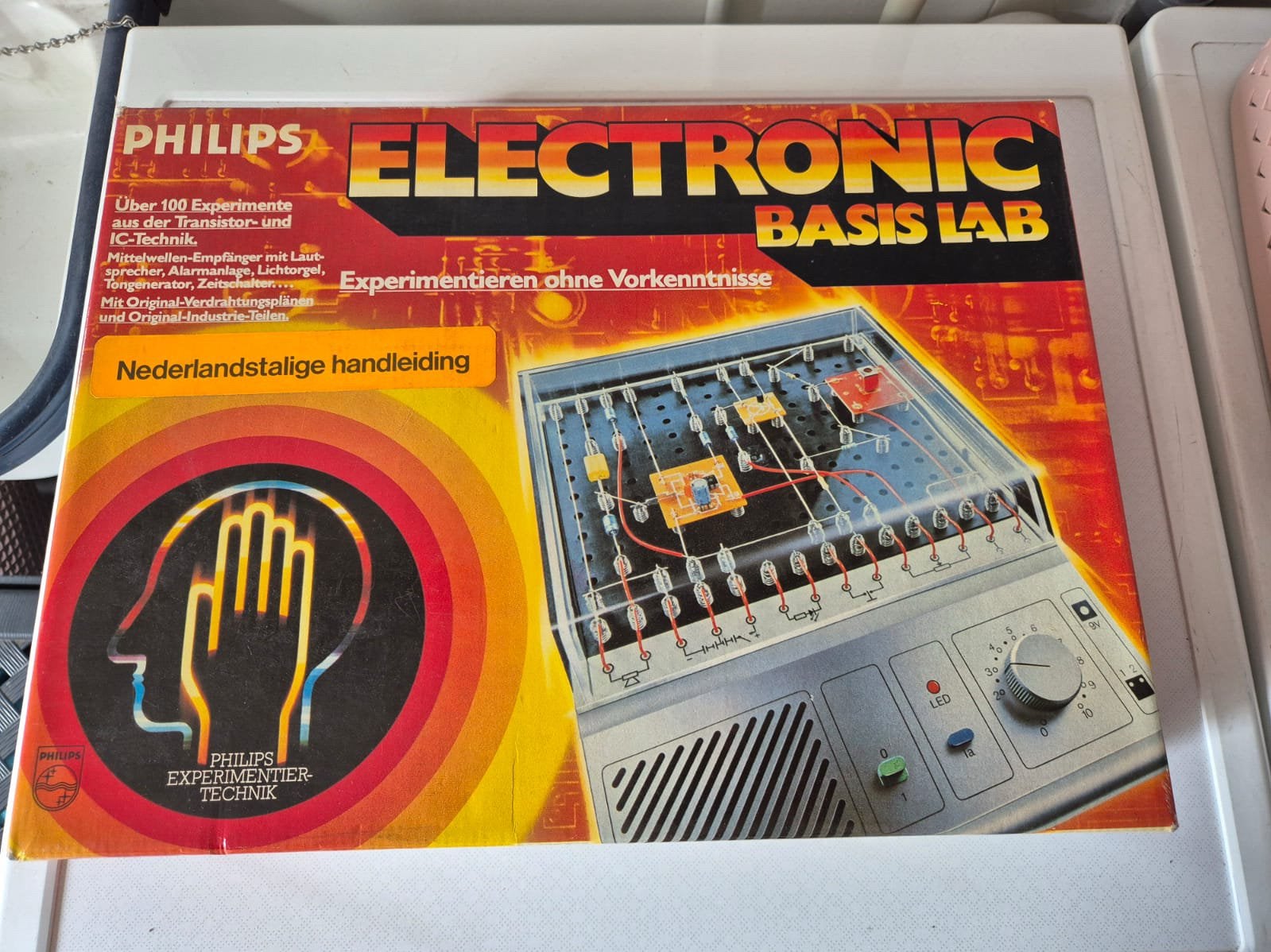 Te koop vintage philips b 6102 electronica bouwdoos, Ophalen of Verzenden, Gebruikt