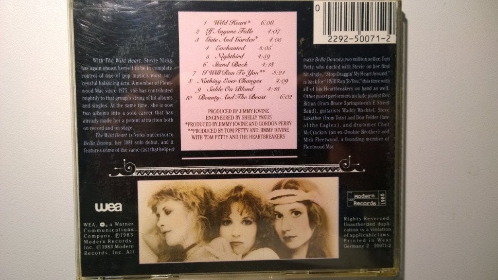 Stevie Nicks - The Wild Heart, Ophalen of Verzenden, Zo goed als nieuw, Poprock, Album