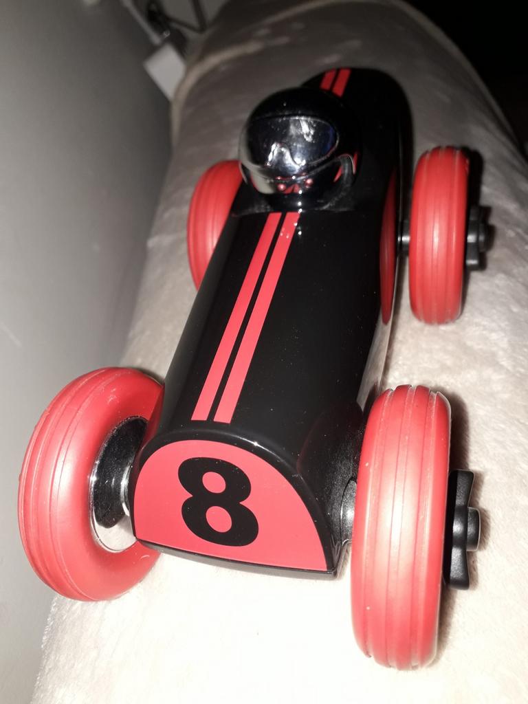 Playforever Buck raceauto zwart/rood - Vintage speelgoed, Verzenden, Zo goed als nieuw