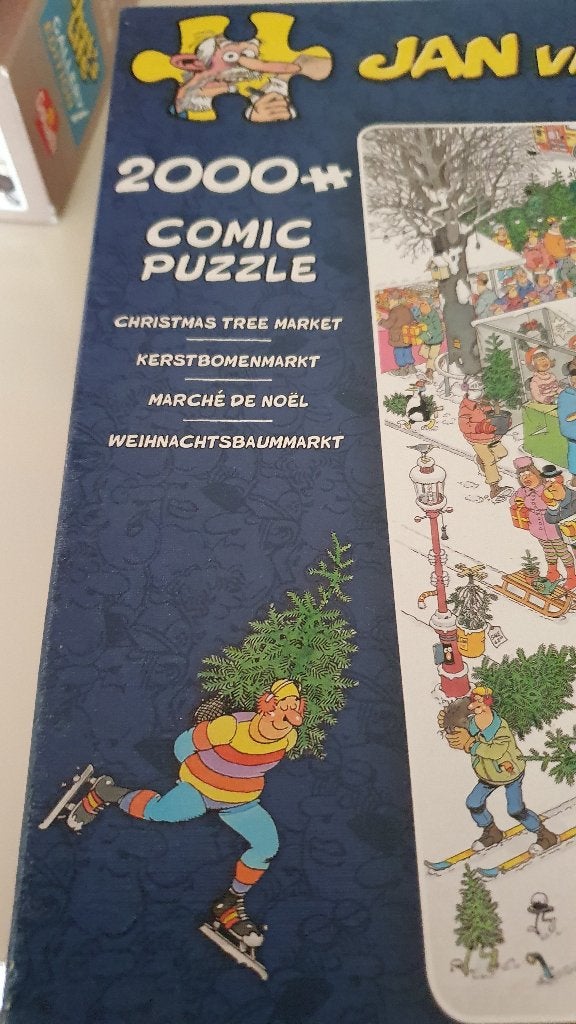Jan van Haasteren Kerstbomenmarkt 2000+ stukjes, Ophalen, Meer dan 1500 stukjes, Gebruikt, Legpuzzel