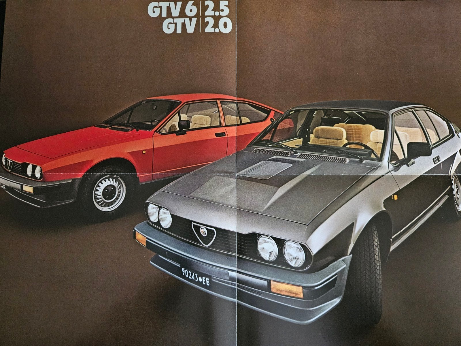 Brochure Alfa Romeo GTV 6 2.5 / GTV 2.0 1982, Ophalen of Verzenden, Zo goed als nieuw, Alfa Romeo