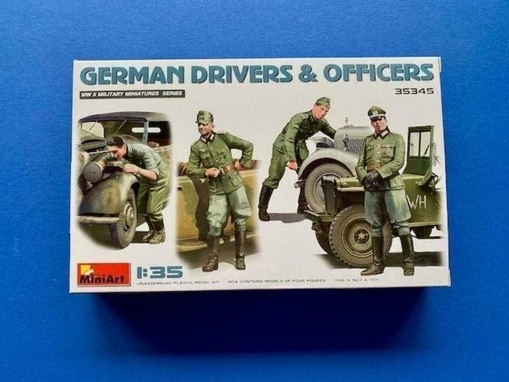 MiniArt	35345	German Drivers & Officers	1/35, Verzenden, Nieuw, 1:35 tot 1:50
