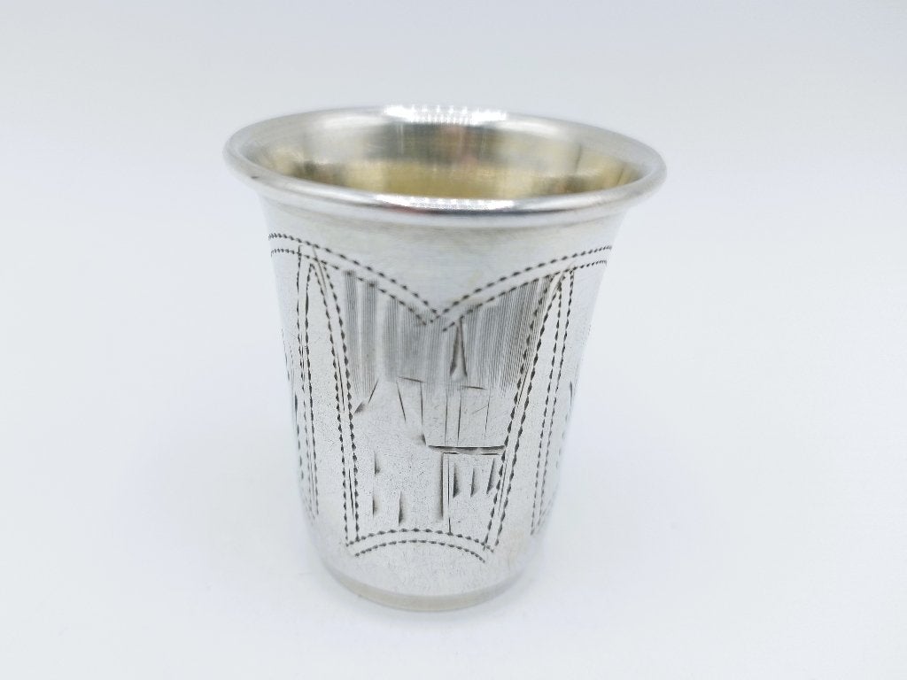 Zilveren kiddush beker, Erven I.E. Zakhoder, Berdichev, 1907