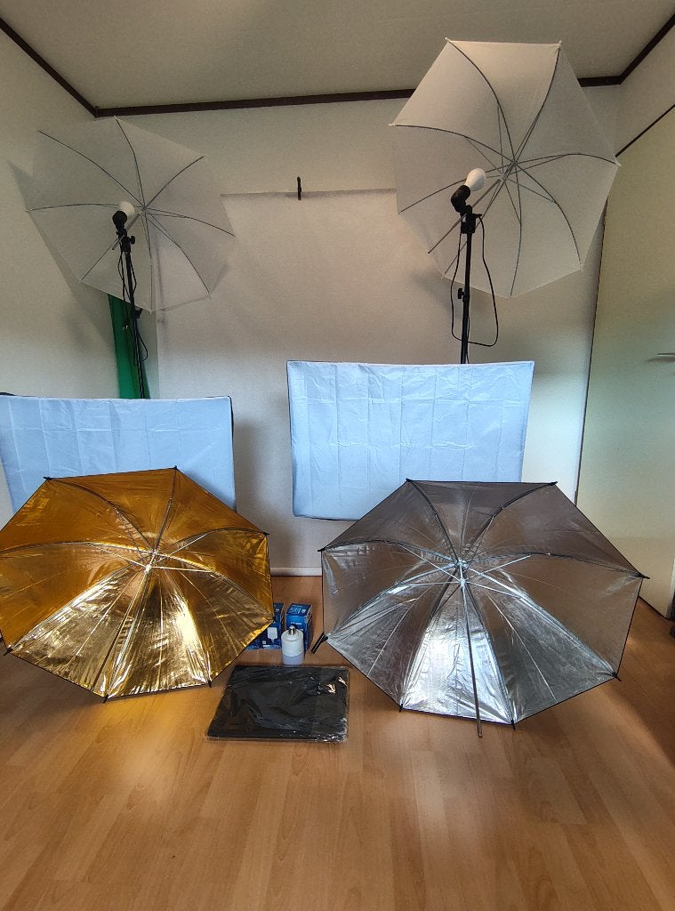 Foto studio, Audio, Tv en Foto, Ophalen, Gebruikt, Complete fotostudio