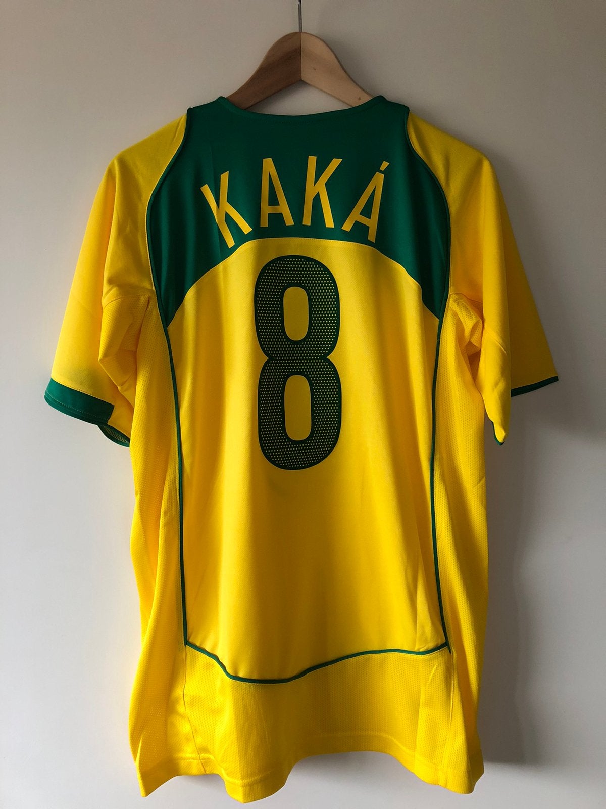 Kaka Brazilie retro voetbalshirt maat L, Ophalen of Verzenden, Zo goed als nieuw, Shirt