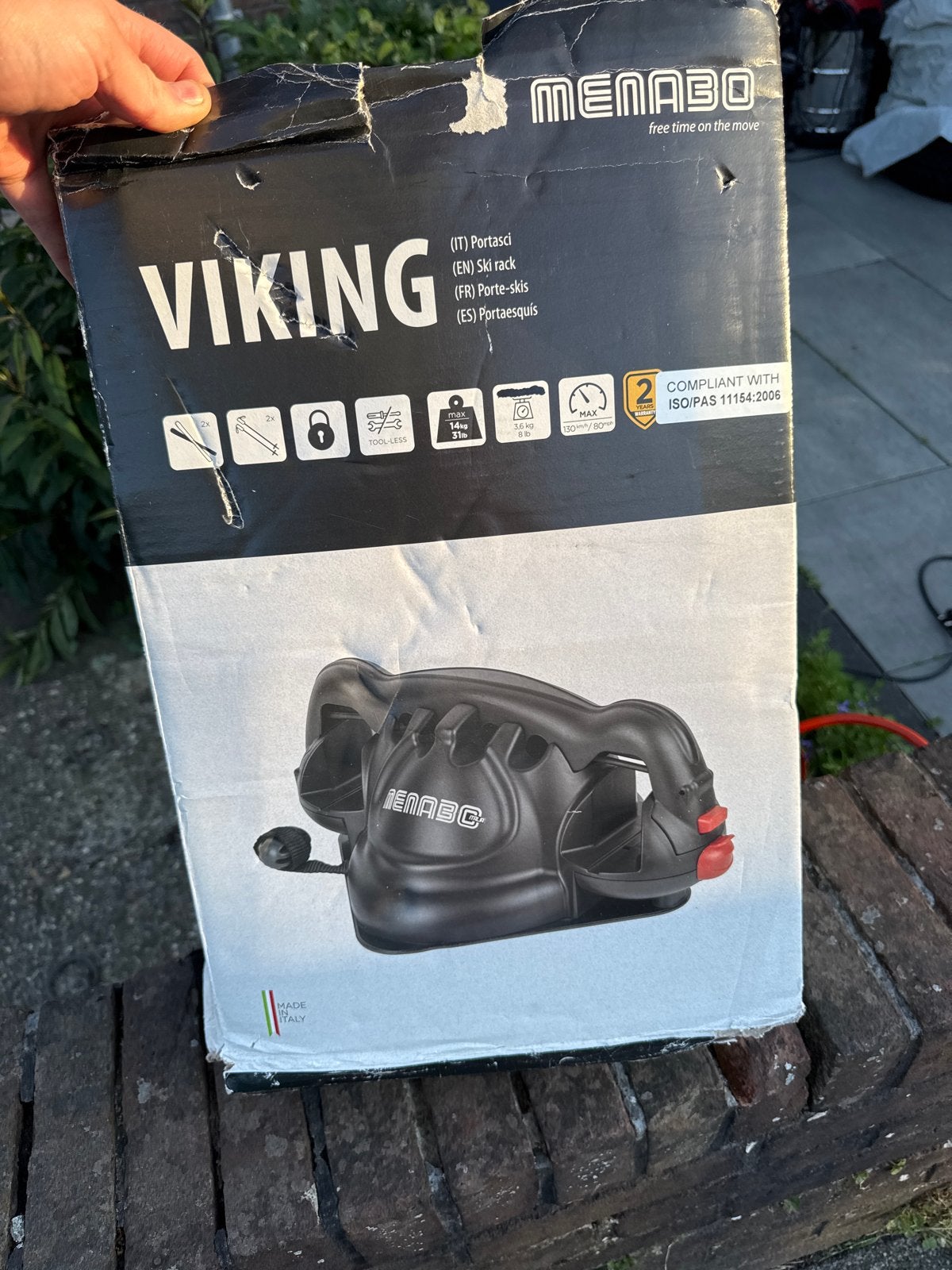 Magnetische skidragers voor op dak auto - 4 ski's, Auto diversen, Dakdragers, Ophalen of Verzenden, Zo goed als nieuw