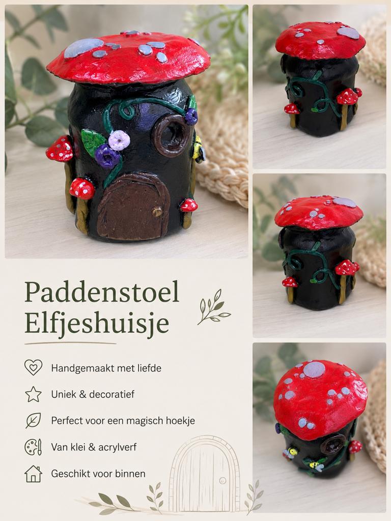 Elfenhuisje paddenstoelenhuis, Ophalen of Verzenden, Zo goed als nieuw