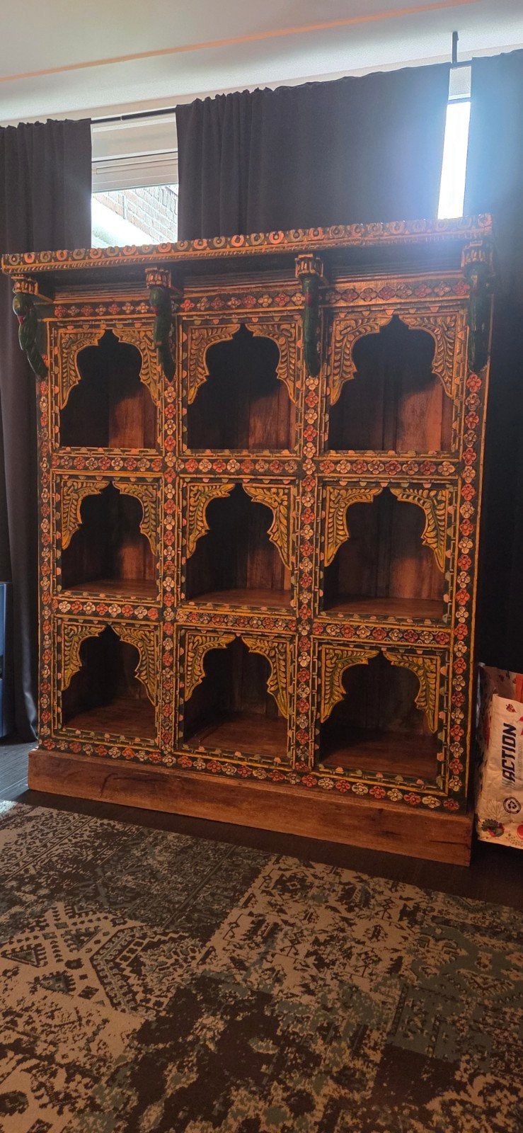 Traditionele Indiase Jharokha/Mehrab kast - Handgemaakt, Huis en Inrichting, Ophalen, Met plank(en), Gebruikt, 100 tot 150 cm